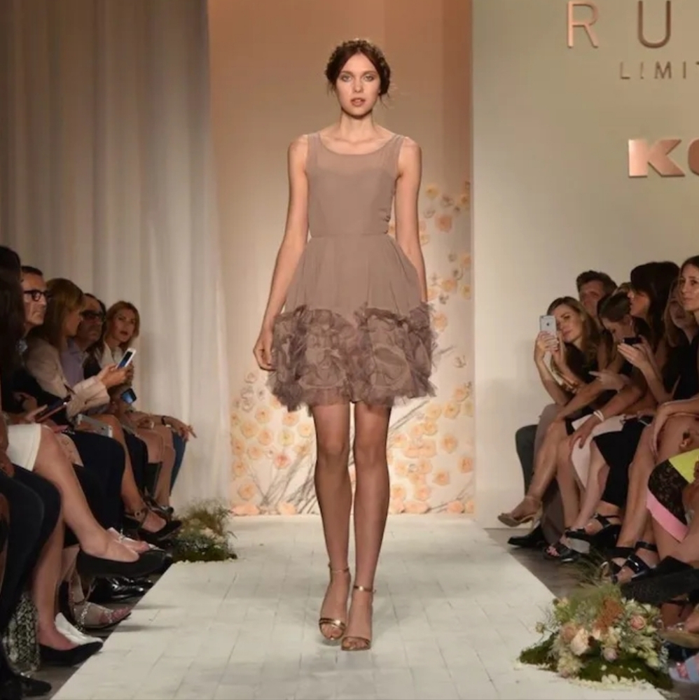 LC Lauren Conrad Runway Ruffle dress - Picture 2 of 10